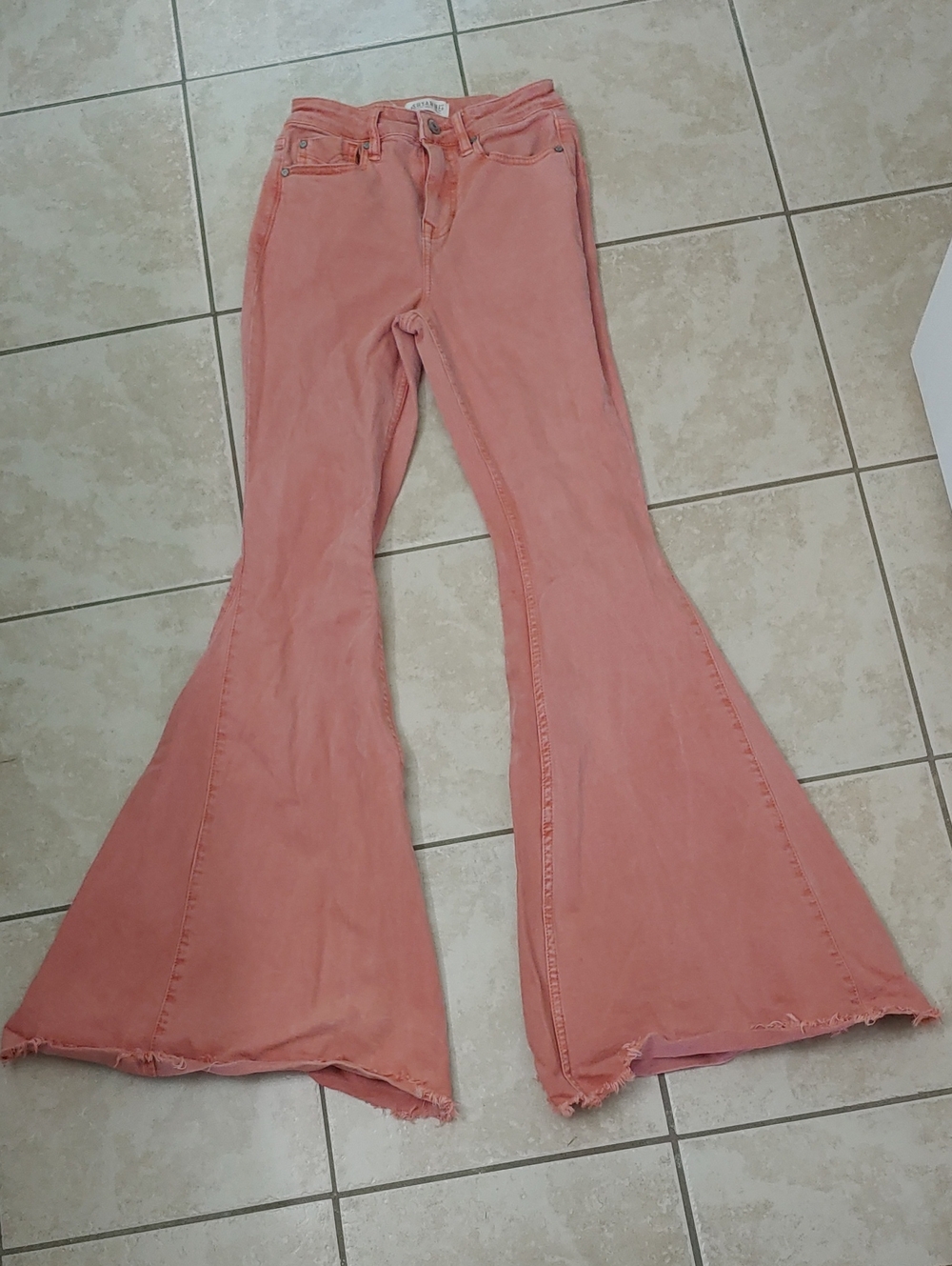 Shyanne Pink Western Jeans High-Rise Flare Women's Cowgirl Denim Size 26x34